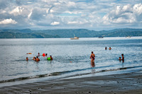 The beach